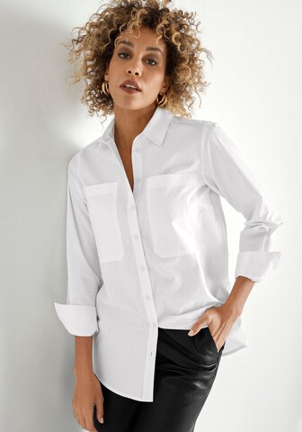 HECHTER PARIS Blouse in White: front