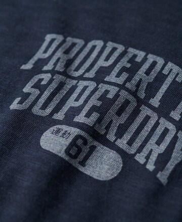 Superdry Shirt 'Athletic College' in Blauw