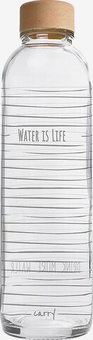 carry Trinkflasche 'Water is Life' 0,7l in Transparent: predná strana