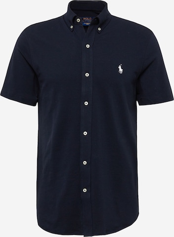 Coupe regular Chemise Polo Ralph Lauren en bleu : devant