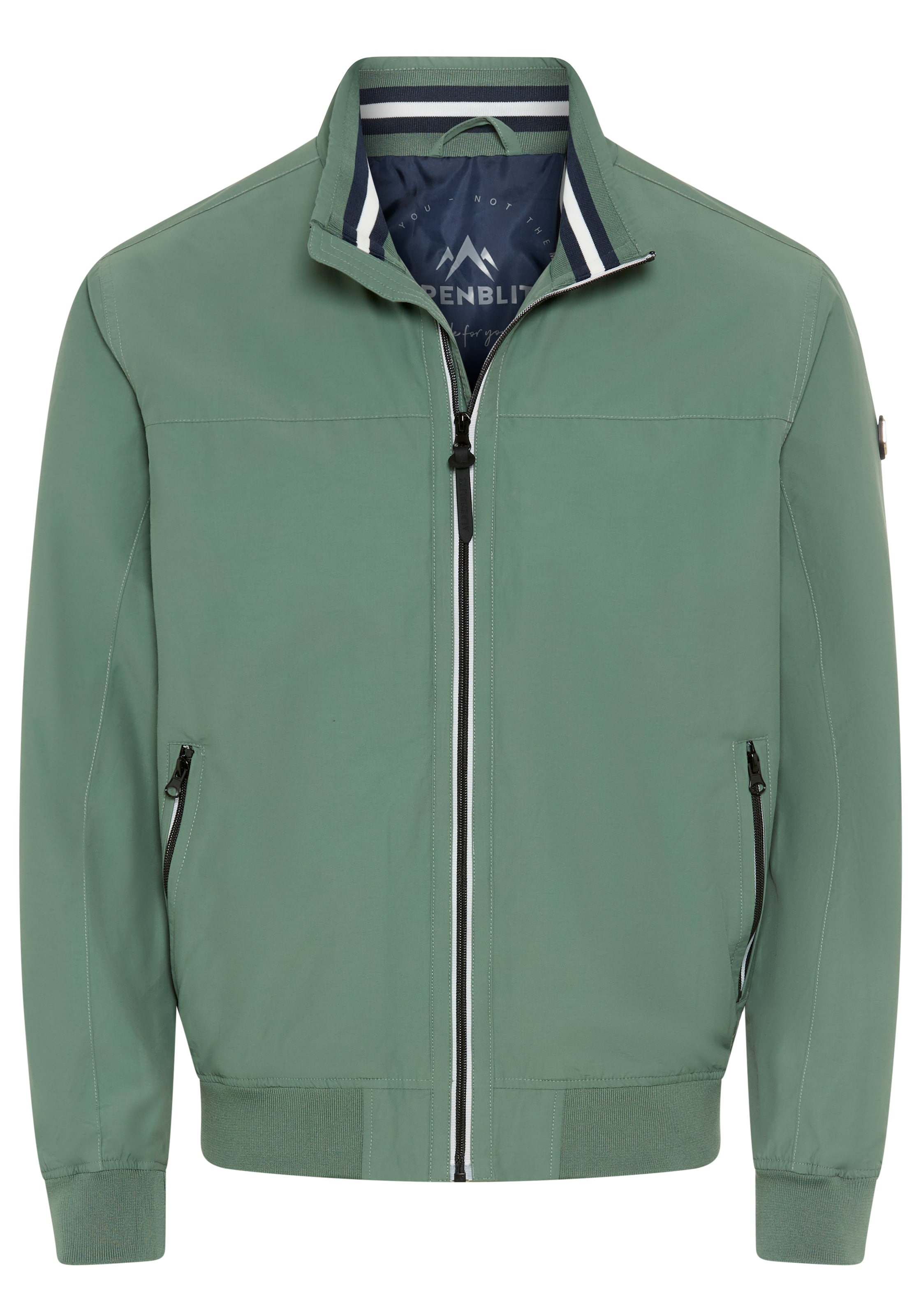 ALPENBLITZ Between-Season Jacket in Green / White, Item view