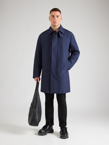 BOSS Between-seasons coat 'Clark' in Blue: front