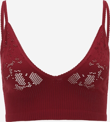 Free People Triangel BH in Rot: predná strana