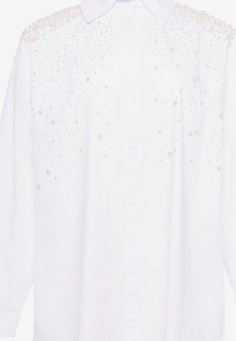 faina - Blusa en blanco: frente