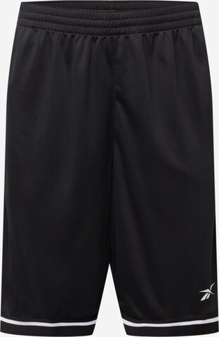 Reebok Regular Sportshorts in Schwarz: predná strana