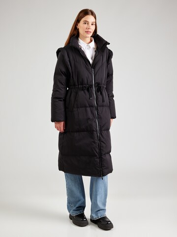 YAS Winter Coat 'YASRACCA' in Black: front