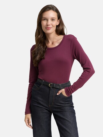 TOM TAILOR Shirt in Purple: front