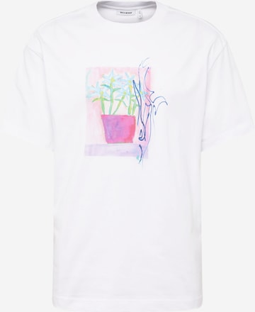 balta WEEKDAY Marškinėliai: priekis