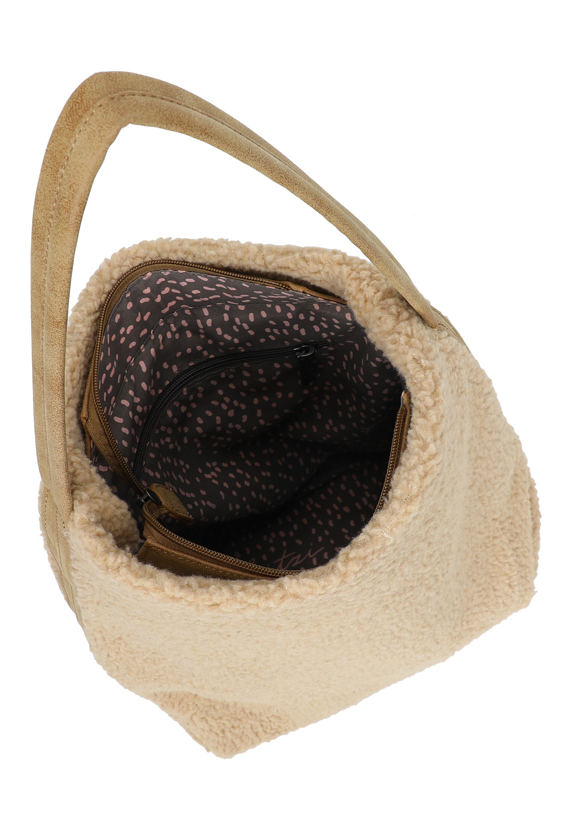 Fritzi aus Preußen Schoudertas 'Easy Hobo Limited Teddy' in Beige