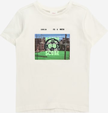 T-Shirt s.Oliver en beige : devant