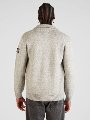 Petrol Industries Strickjacke 'New Lenox' in Grau