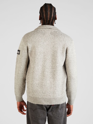 Petrol Industries Knit Cardigan in Grey