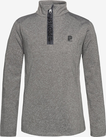 PROTEST Sports sweatshirt 'WILLOWY JR' in Grey: front