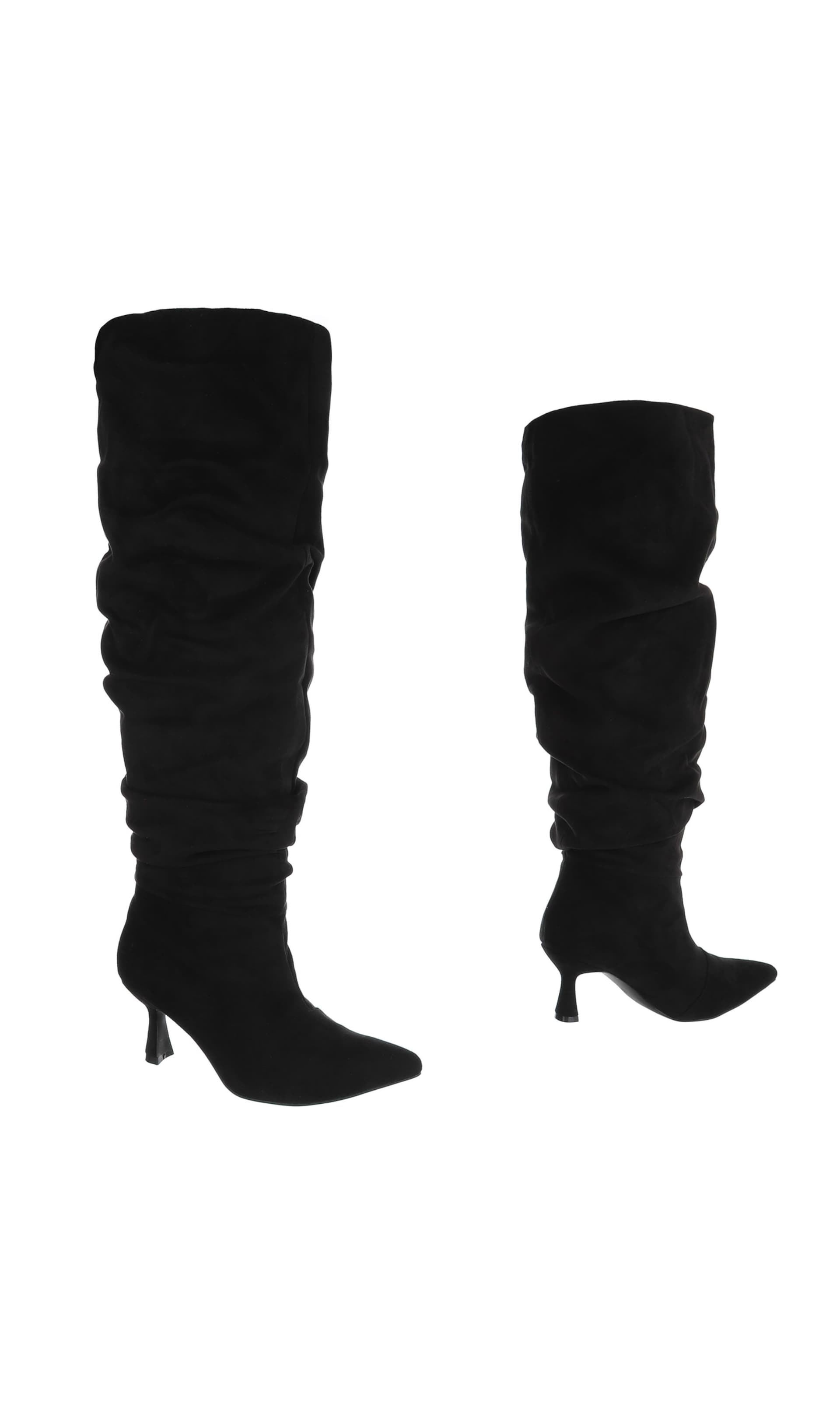 Ital-Design Over the Knee Boots in Black
