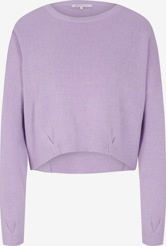 TOM TAILOR DENIM Sweater in Purple: front