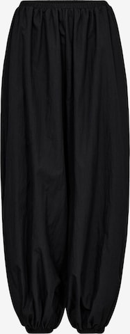 Pantaloni modello harem 'Acasia' di co'couture in nero: frontale