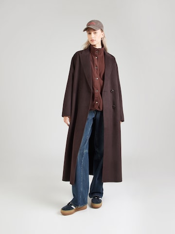 Veste en polaire mazine en marron