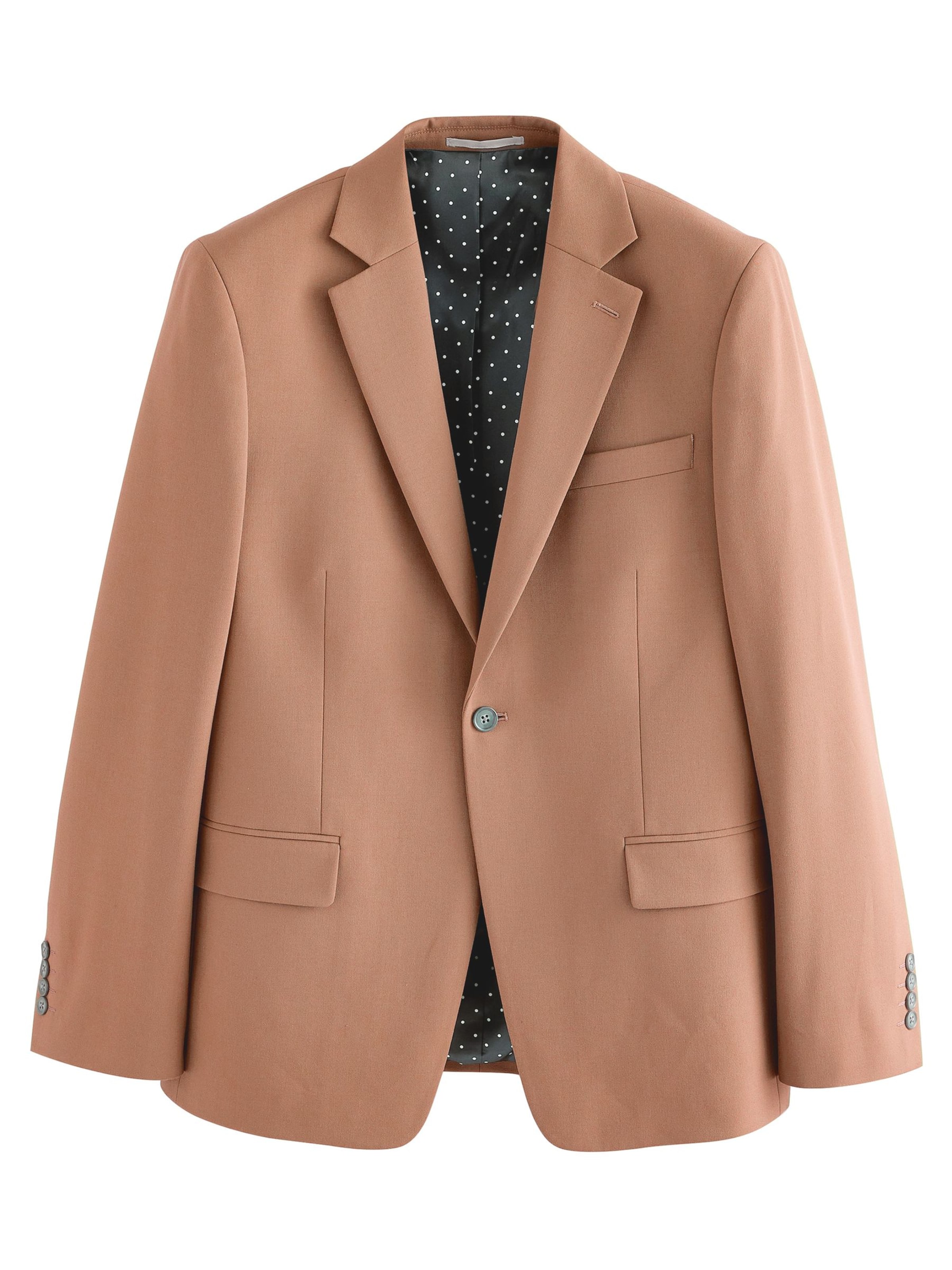 Next Slim Fit Sakko in Braun: Vorderseite