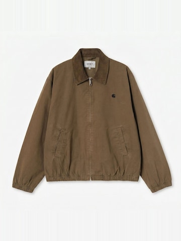 Giacca di felpa 'MADISON PITSTOP JACKET DARKBEECH/BLACK GARMENT DYED' di Carhartt WIP in marrone