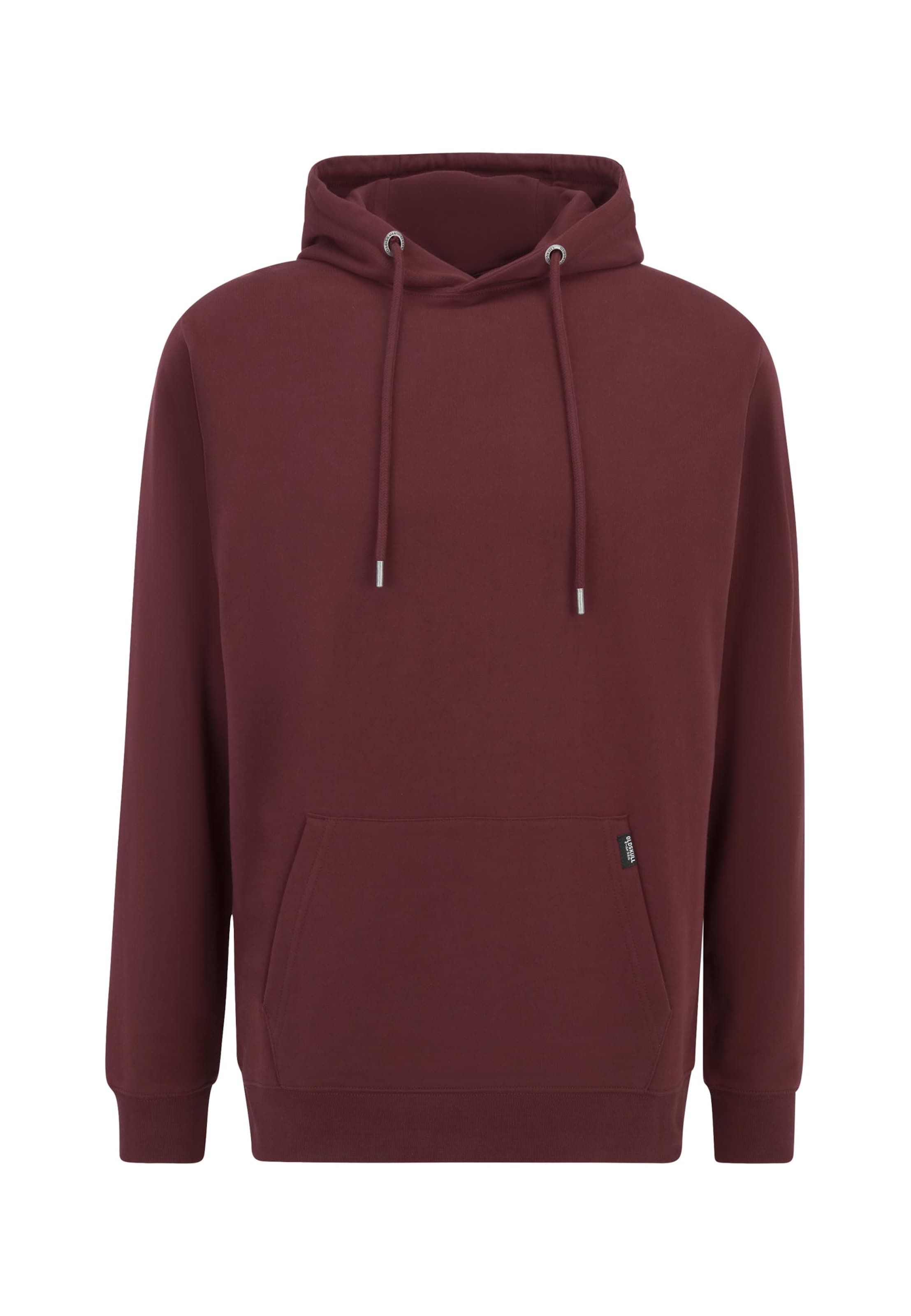 Oldskull Sweatshirt 'Plain Basic' in Rood: voorkant
