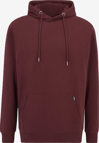 Oldskull Kapuzensweatshirt 'Plain Basic' in Rot: Vorderseite