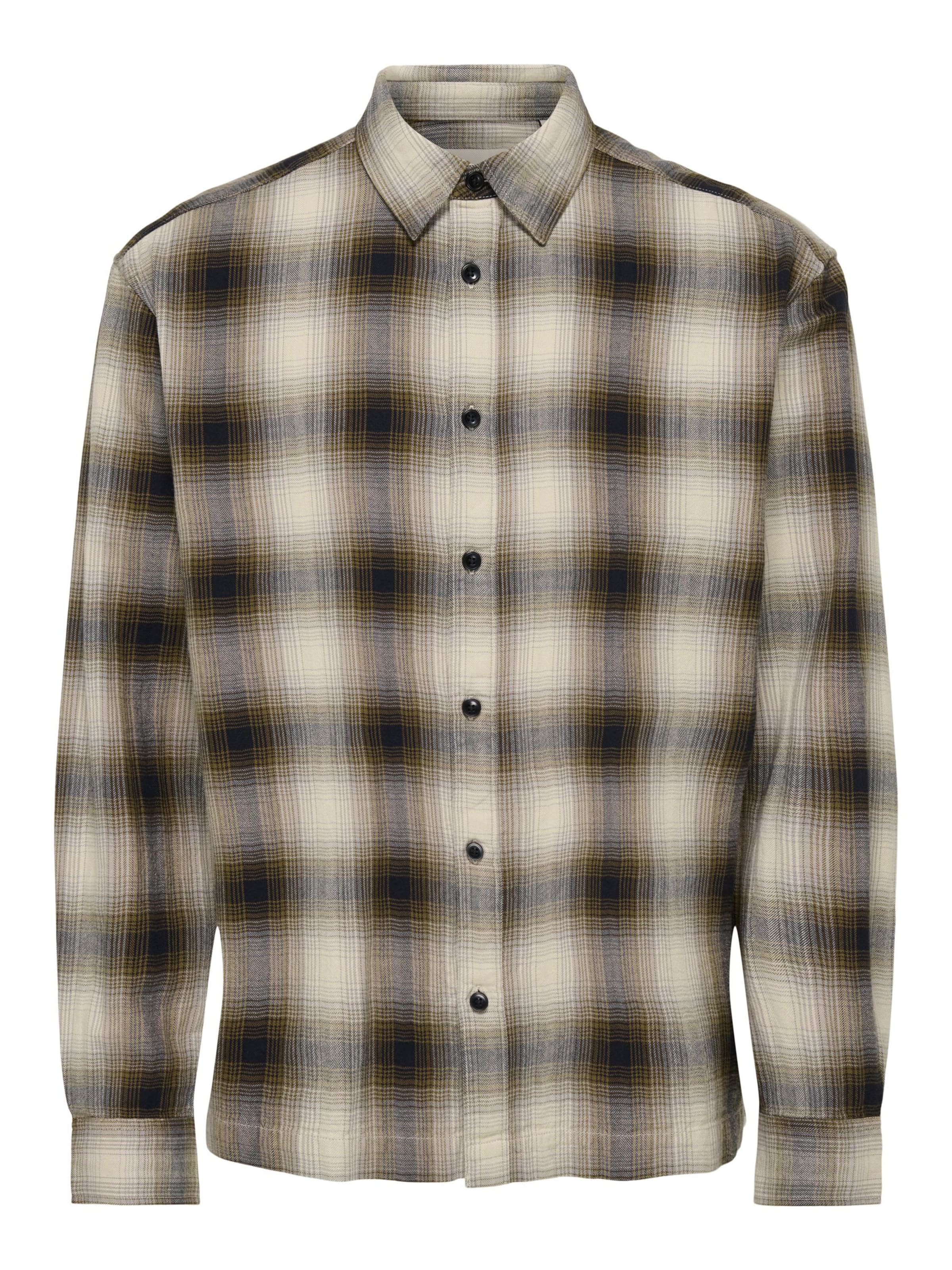 Only & Sons Regular fit Overhemd 'ONSKosta' in Bruin: voorkant