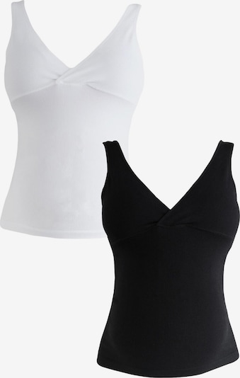 Palaidinė be rankovių iš Next, spalva – juoda / balta, Prekių apžvalga