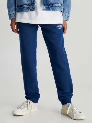 Calvin Klein Jeans Regular Broek 'Stack' in Blauw: voorkant