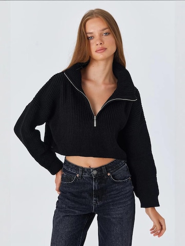 Pullover 'Pullover' di MixRay in nero: frontale