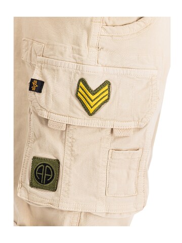 ALPHA INDUSTRIES Slimfit Hose 'Crew Patch'‌‌‌‌‌‌ in Beige
