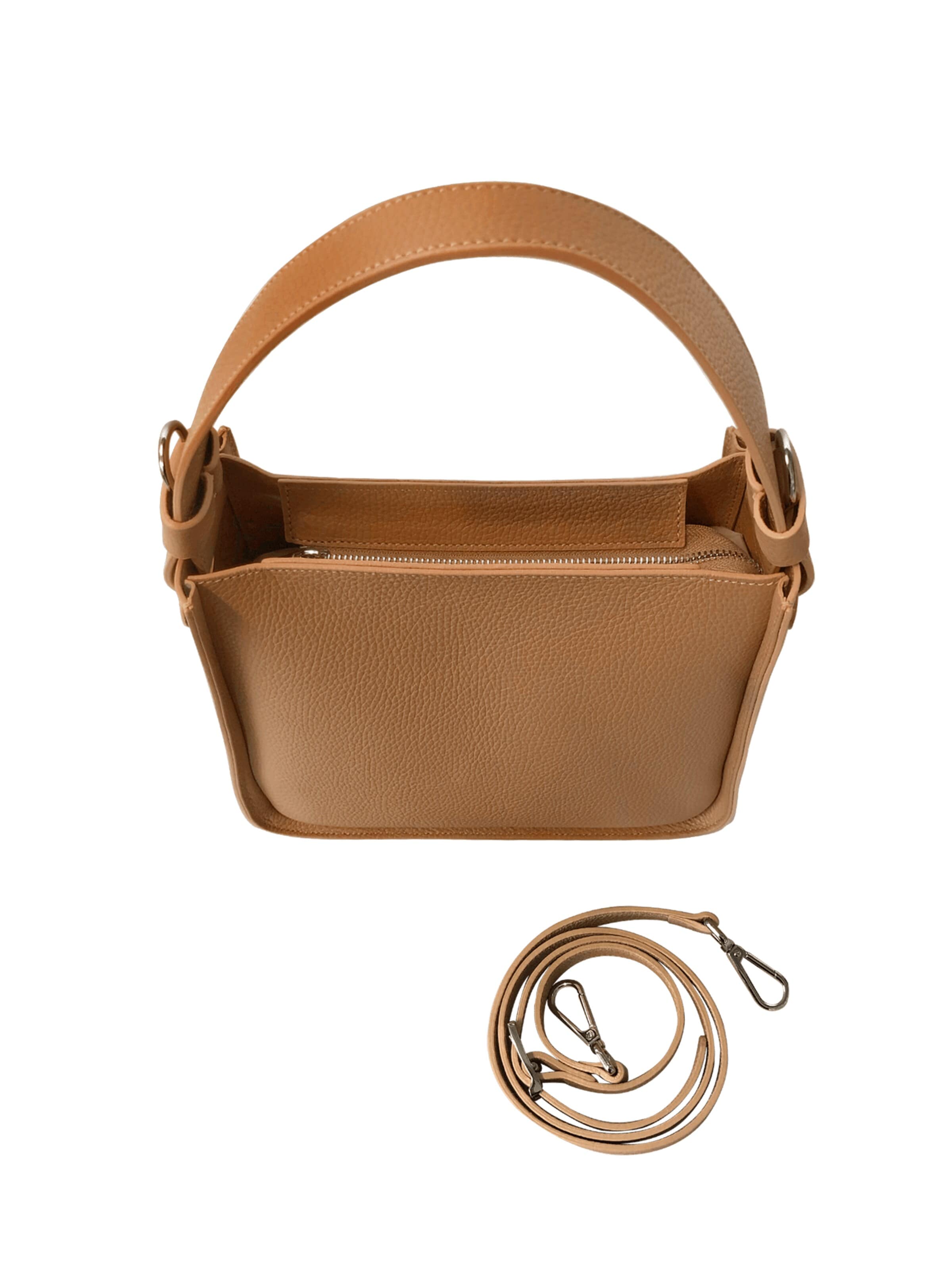 LeParmentier Handtasche 'Duplo Medium'‌‌ in Braun