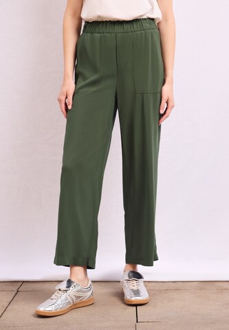 Street One Studio Loose fit Pants in Green: front