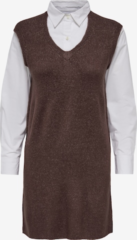 JDY Shirt Dress 'Drea' in Brown: front