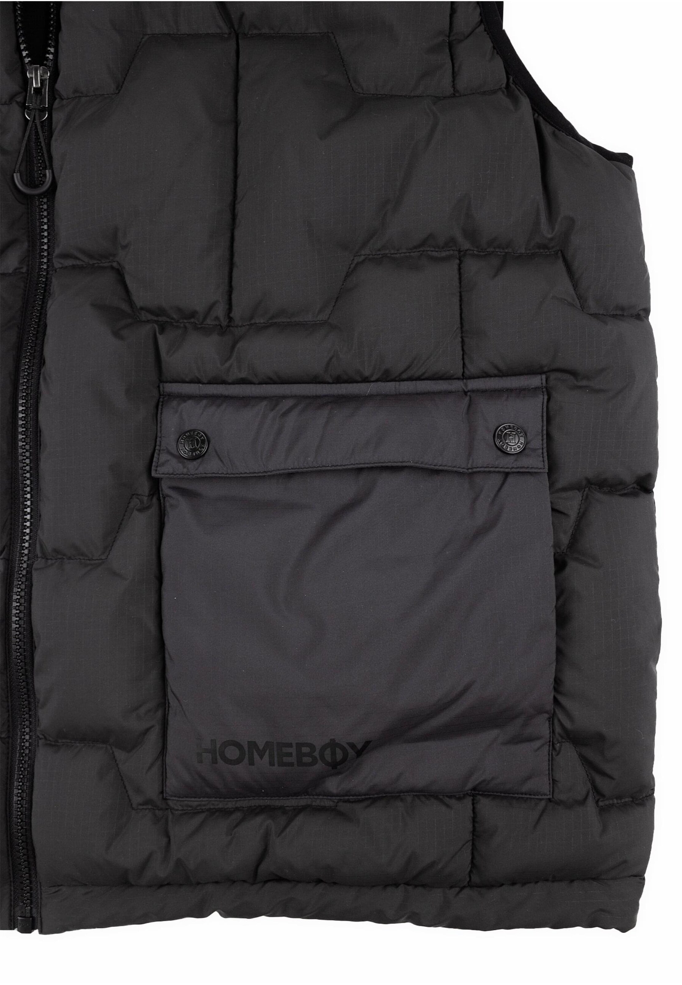 HOMEBOY Mellény 'Paver' - fekete