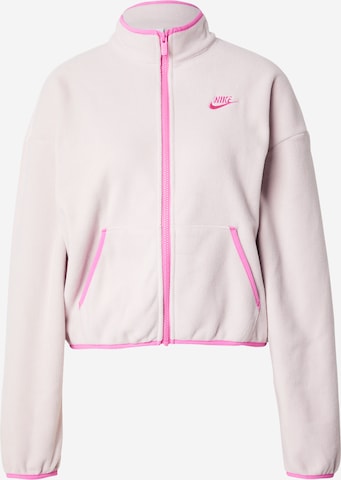 Giacca di pile 'Club Fleece' di Nike Sportswear in rosa: frontale