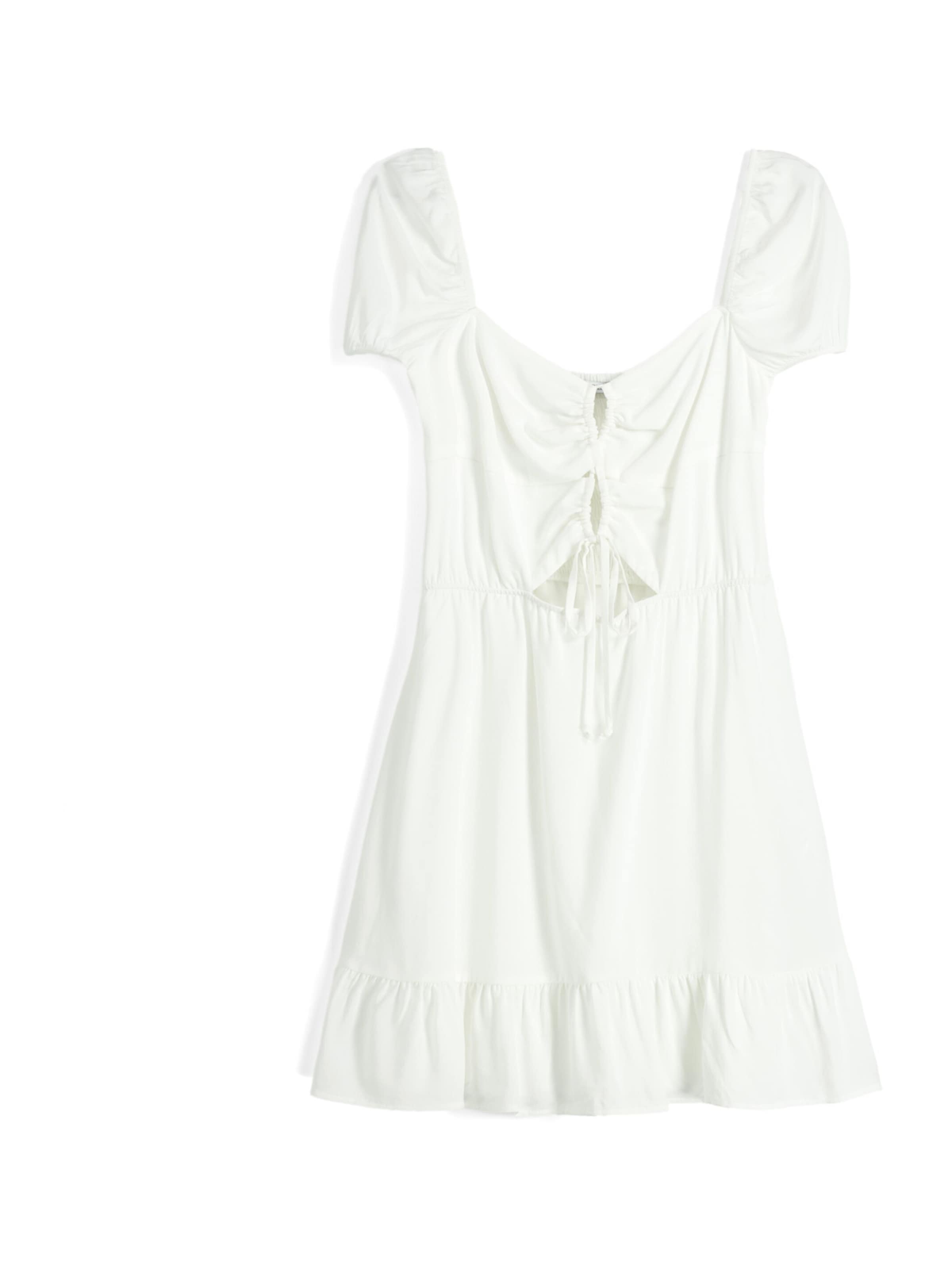 Abito estivo di Bershka in bianco: frontale