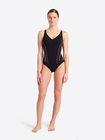 ARENA Bustier Formgivende badedragt 'BODYLIFT MARINA C-CUP' i sort