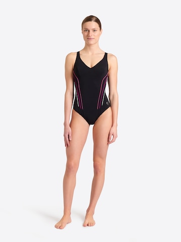 ARENA Bustier Strój kąpielowy modelujący sylwetkę 'BODYLIFT MARINA C-CUP' w kolorze czarny