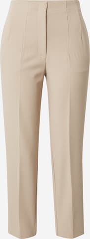 Marks & Spencer Конический (Tapered) Плиссированные брюки в Бежевый: спереди