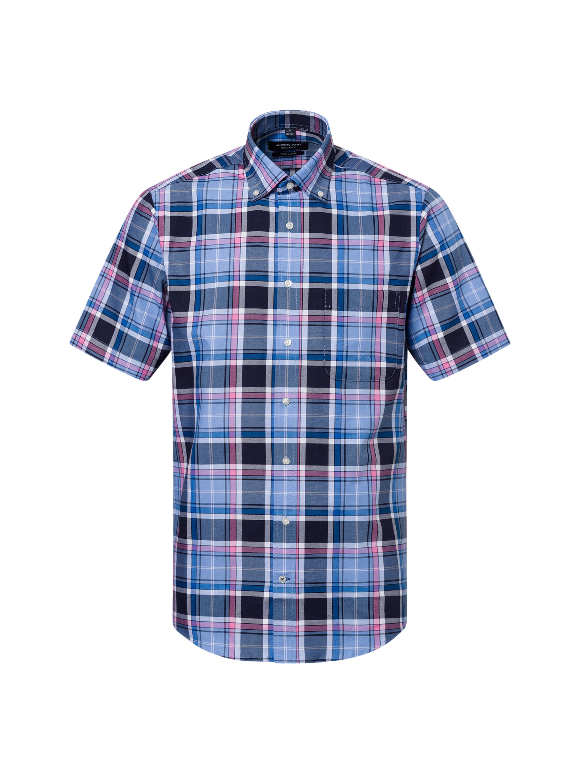 Andrew James Hemd in Blau: Vorderseite