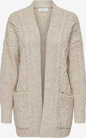 ONLY Knit Cardigan in Beige: front