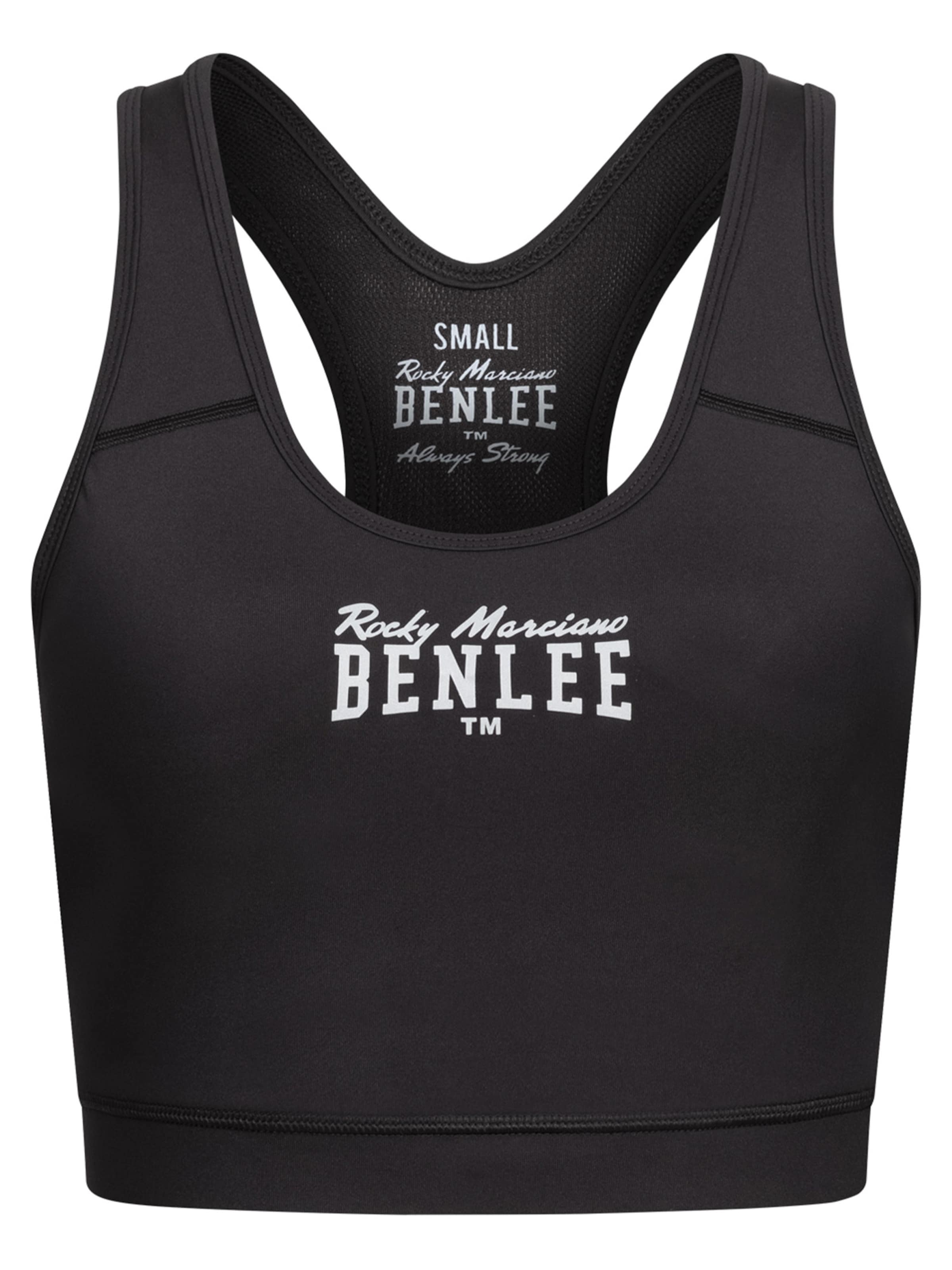 Benlee - Bustier Sujetador deportivo 'Kembley' en negro: frente