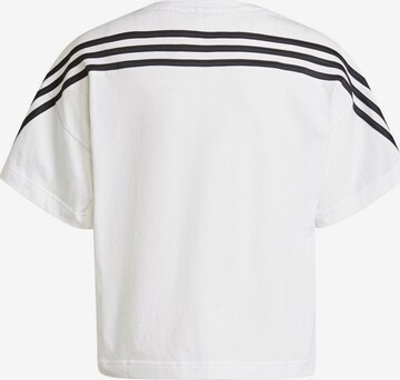 T-Shirt fonctionnel 'Organic  Future Icons 3-Stripes Loose' ADIDAS SPORTSWEAR en blanc