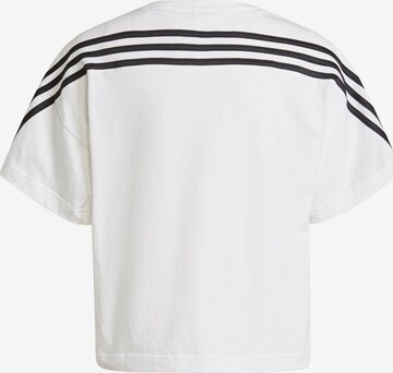 ADIDAS SPORTSWEAR Performance Shirt 'Organic  Future Icons 3-Stripes Loose' in White