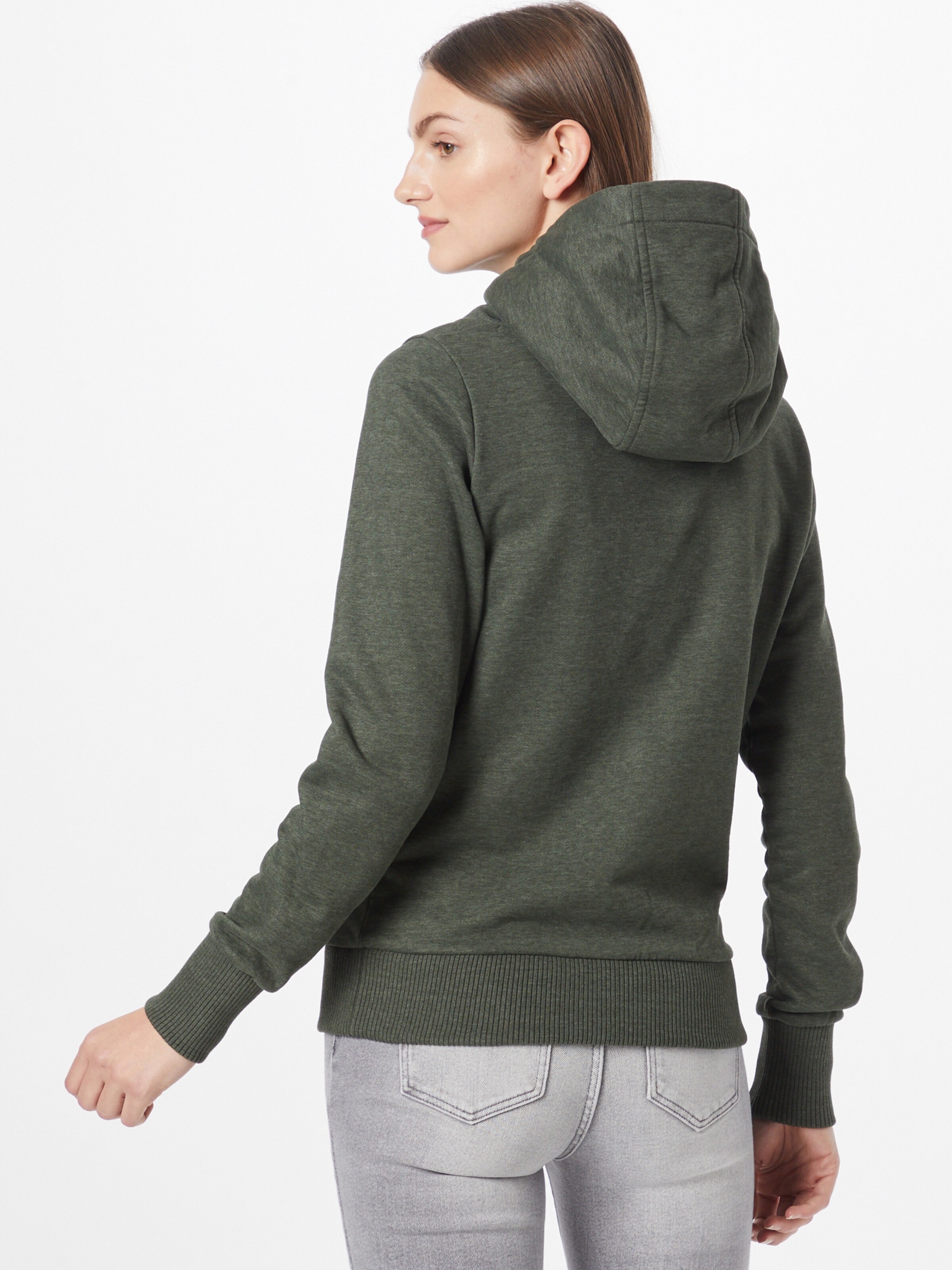 Frauen Sweat Fli Papigu Sweatshirt 'Deutsche & Albaner' in Dunkelgrün - NN56057 Frauen Sweat Fli Papigu Sweatshirt 'Deutsche & Albaner' in Dunkelgrün - NN56057