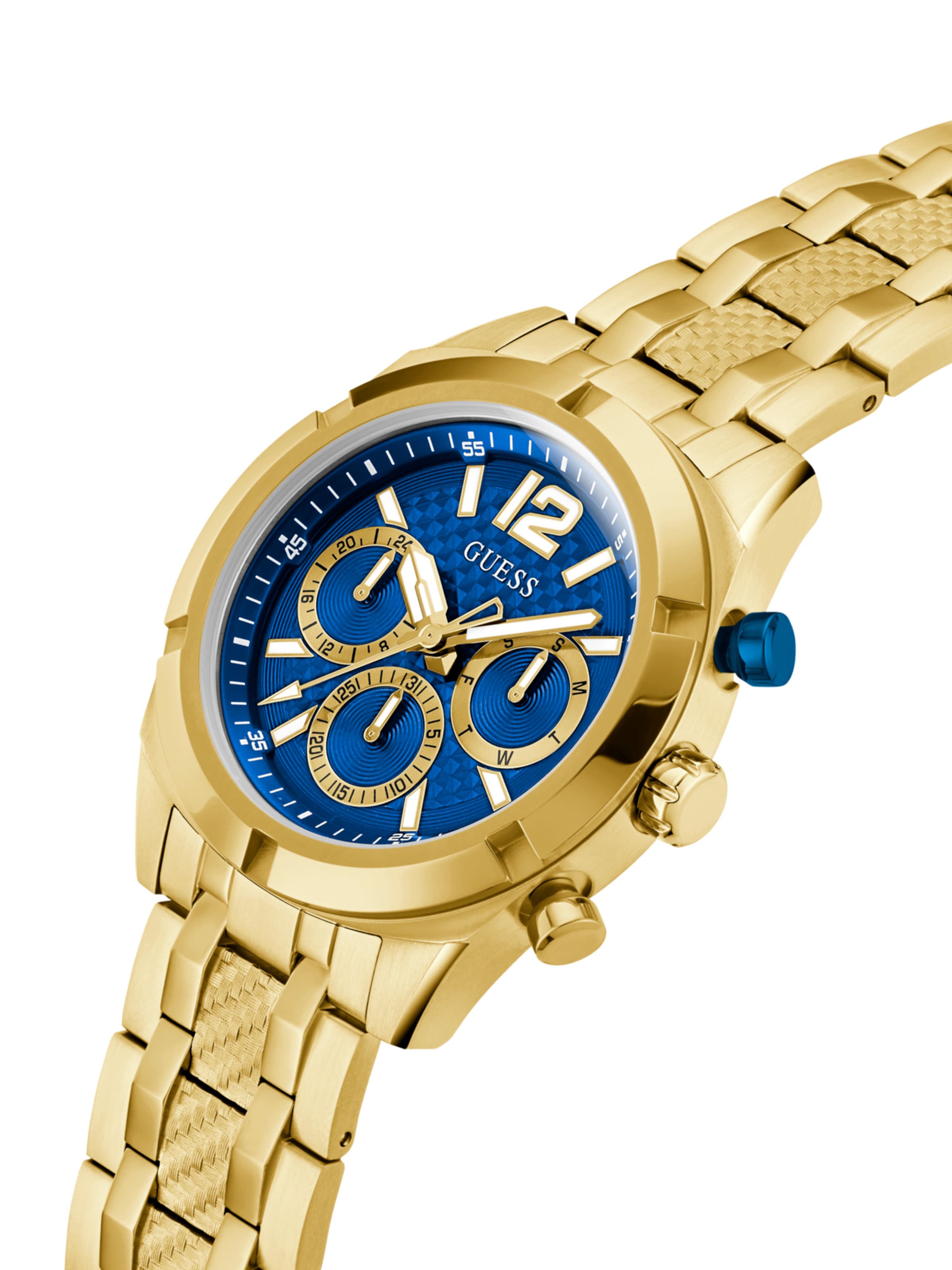 GUESS Analoog horloge 'Resistance' in Goud