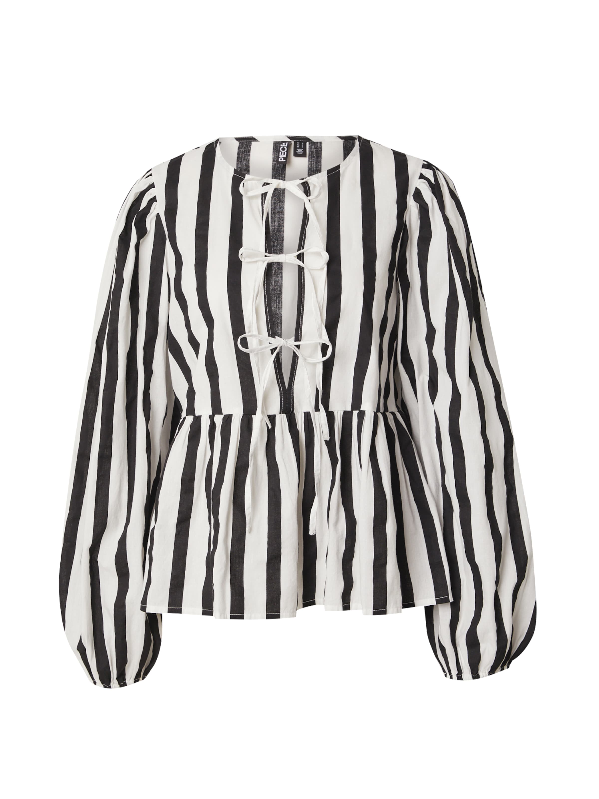 PIECES Pluus 'PCJOLLY', värv must: eest vaates