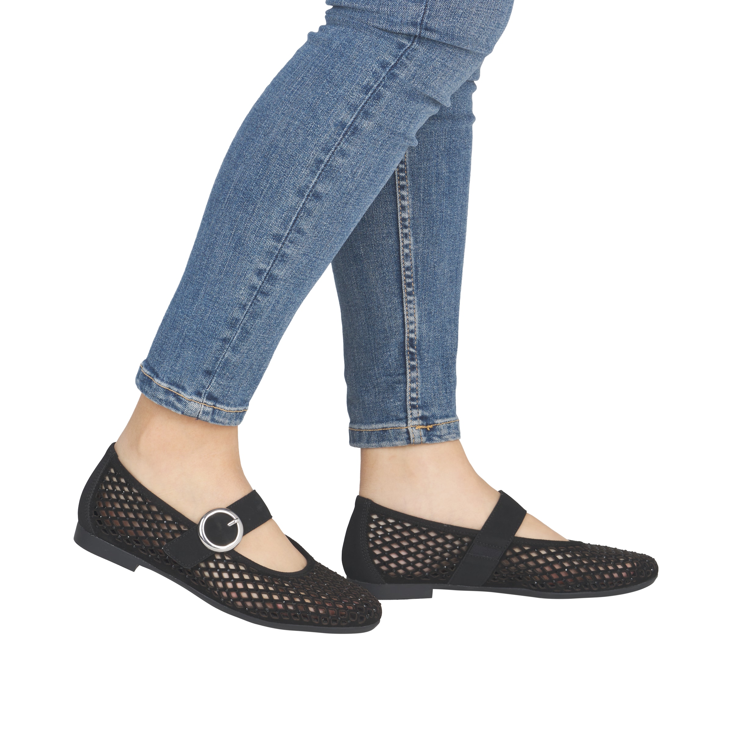 Ballerines à lanières REMONTE en noir