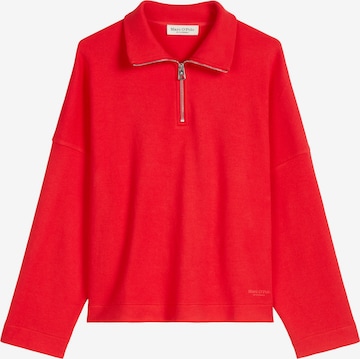 Sweat-shirt Marc O'Polo en rouge : devant