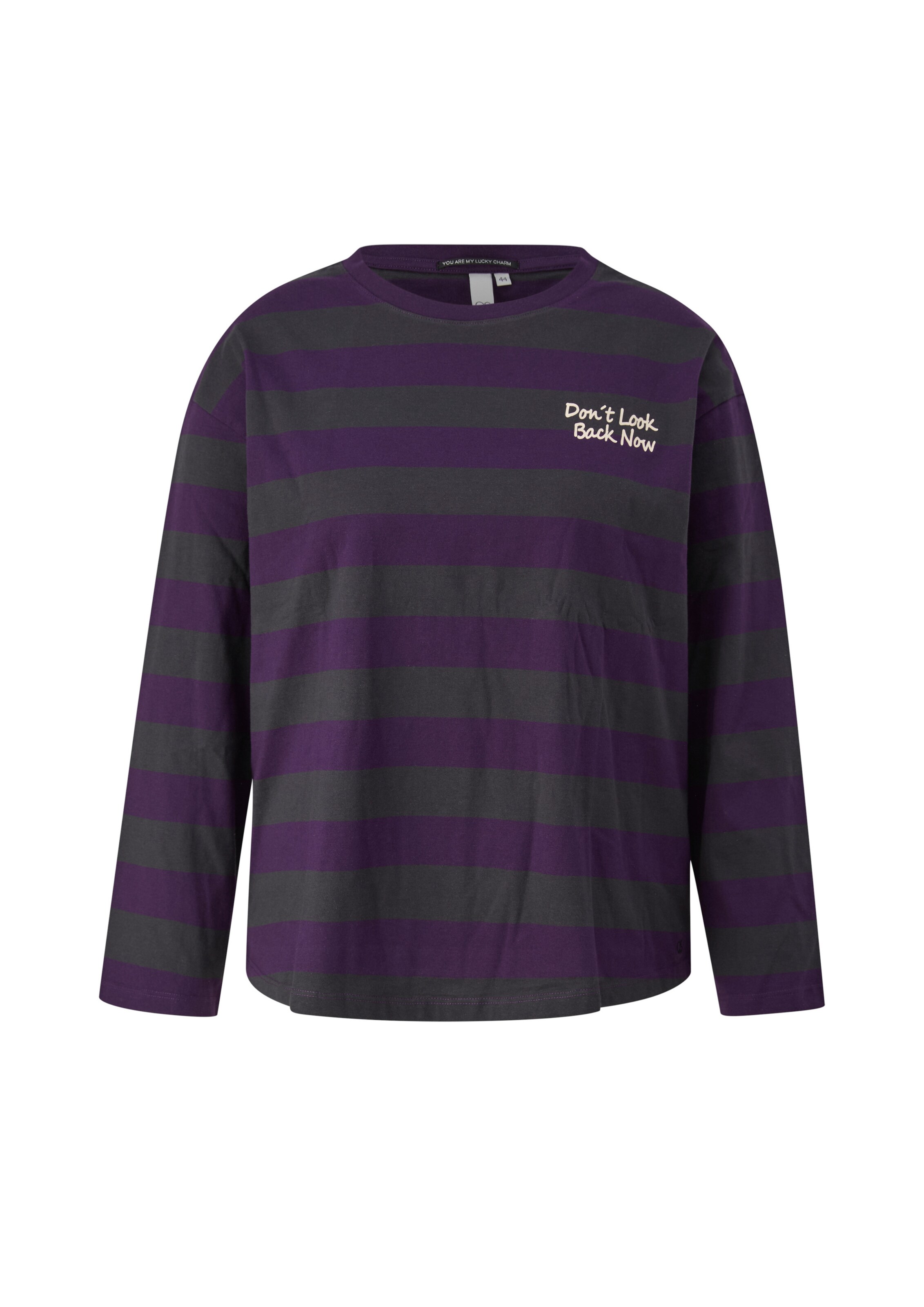T-shirt QS en violet : devant